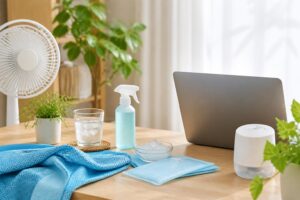 在宅ワーク中に最適な扇風機の風向きはどのように調整すればいい？