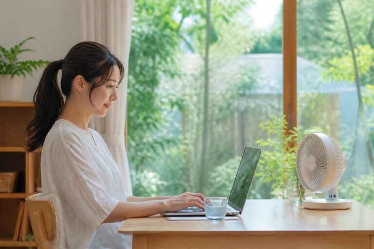 在宅ワークの暑さ対策は？仕事環境を快適に整える方法