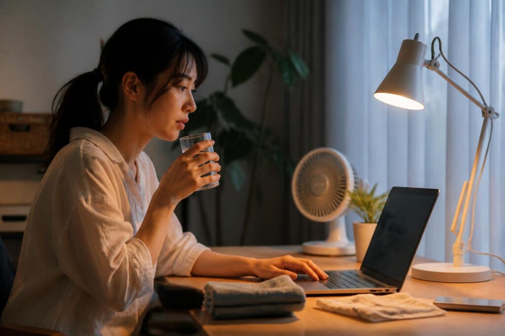 在宅ワークの暑さ対策グッズはどれがどう違う？