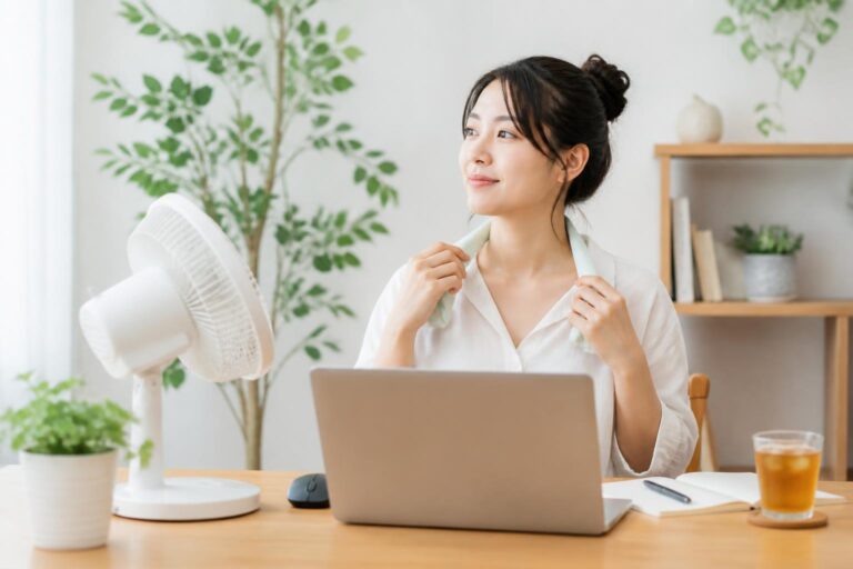 在宅ワークの暑さ対策で仕事の効率を保つには？